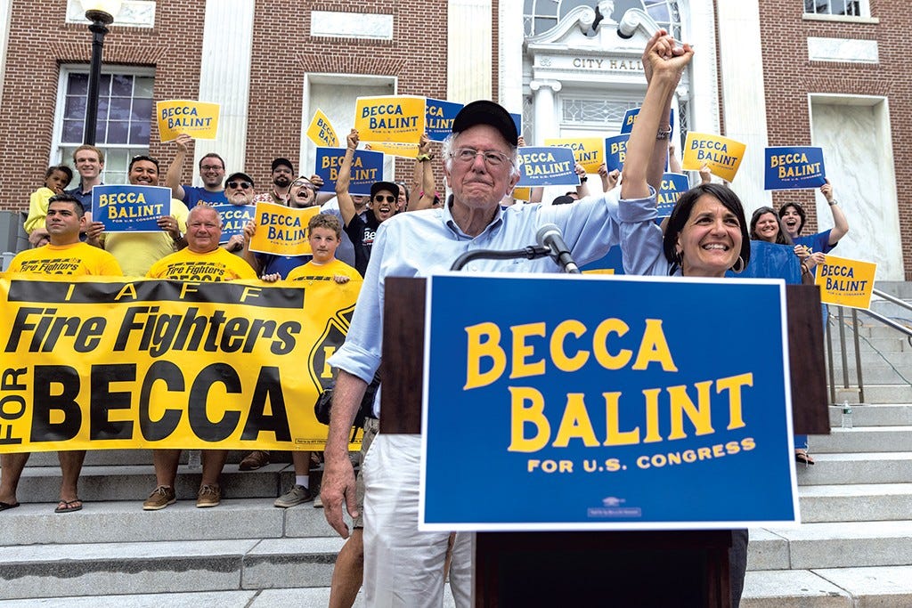 Sen. Sanders and Becca Balint