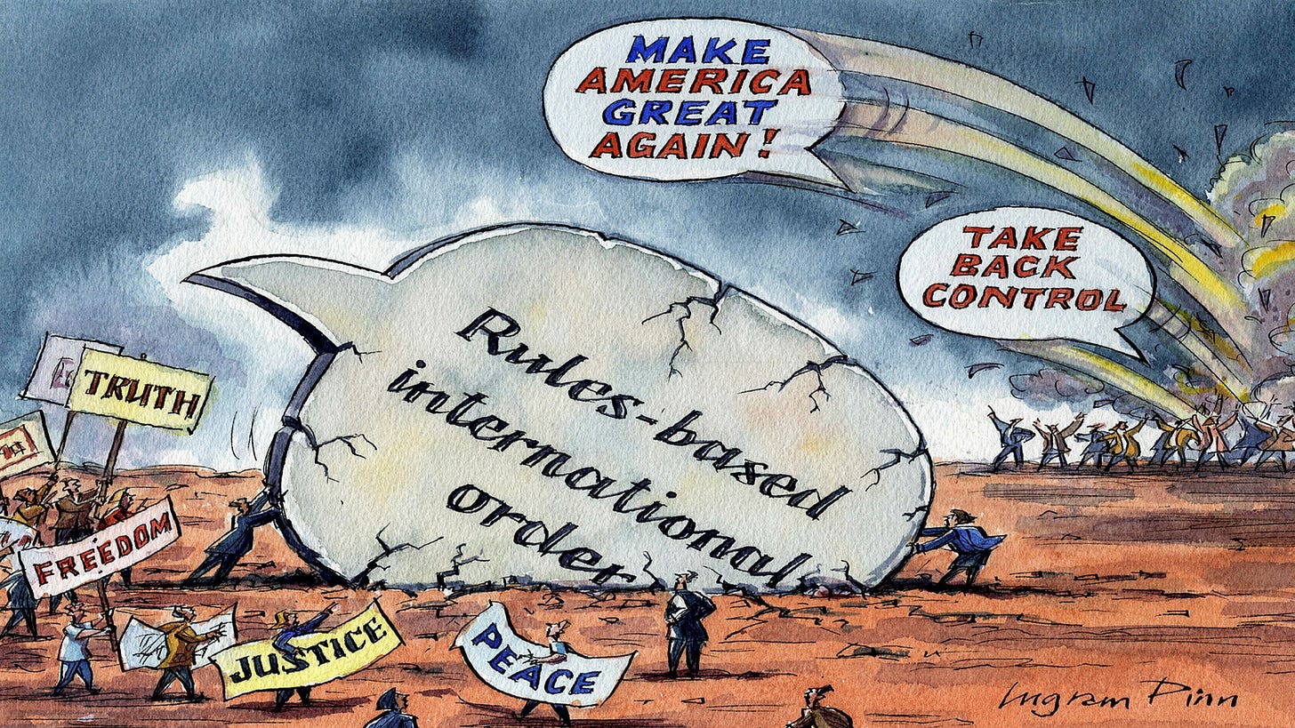 Hearts don't beat faster for 'the rules-based international order' |  Financial Times