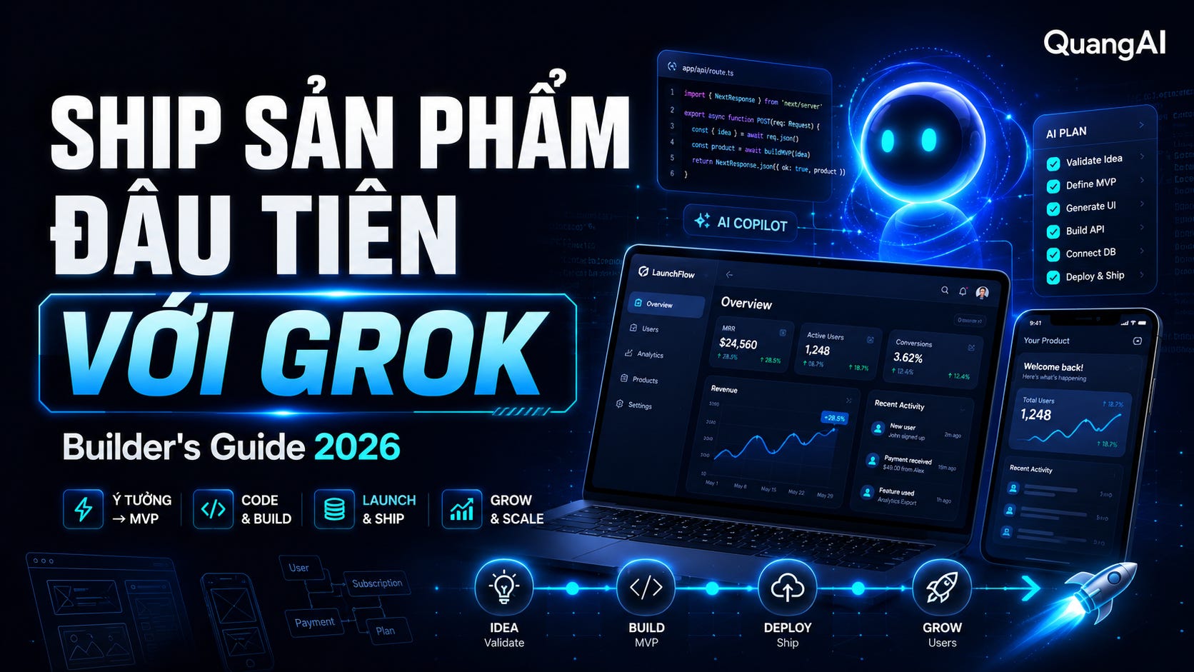 Cách Ship Sản Phẩm Đầu Tiên Bằng Grok Trong 2026