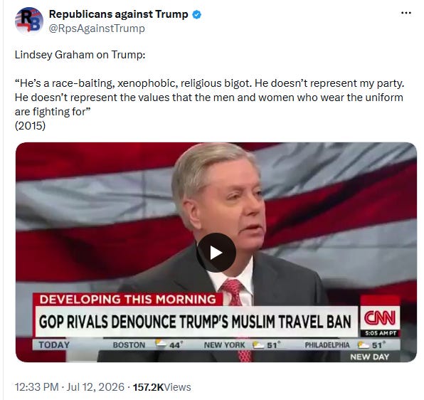 Epic Fury Returns; Lindsey Graham, R.I.P; and A Week in Review
