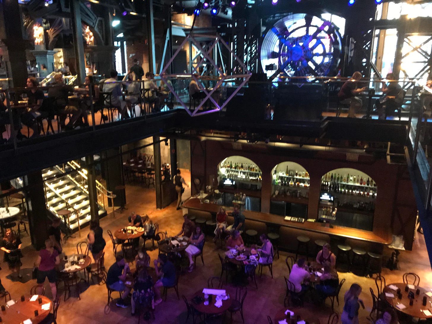Not only does The Edison at Disney Springs have amazing industrial theming  but it also has the most expensive bacon I have ever eaten. : r/disneyparks
