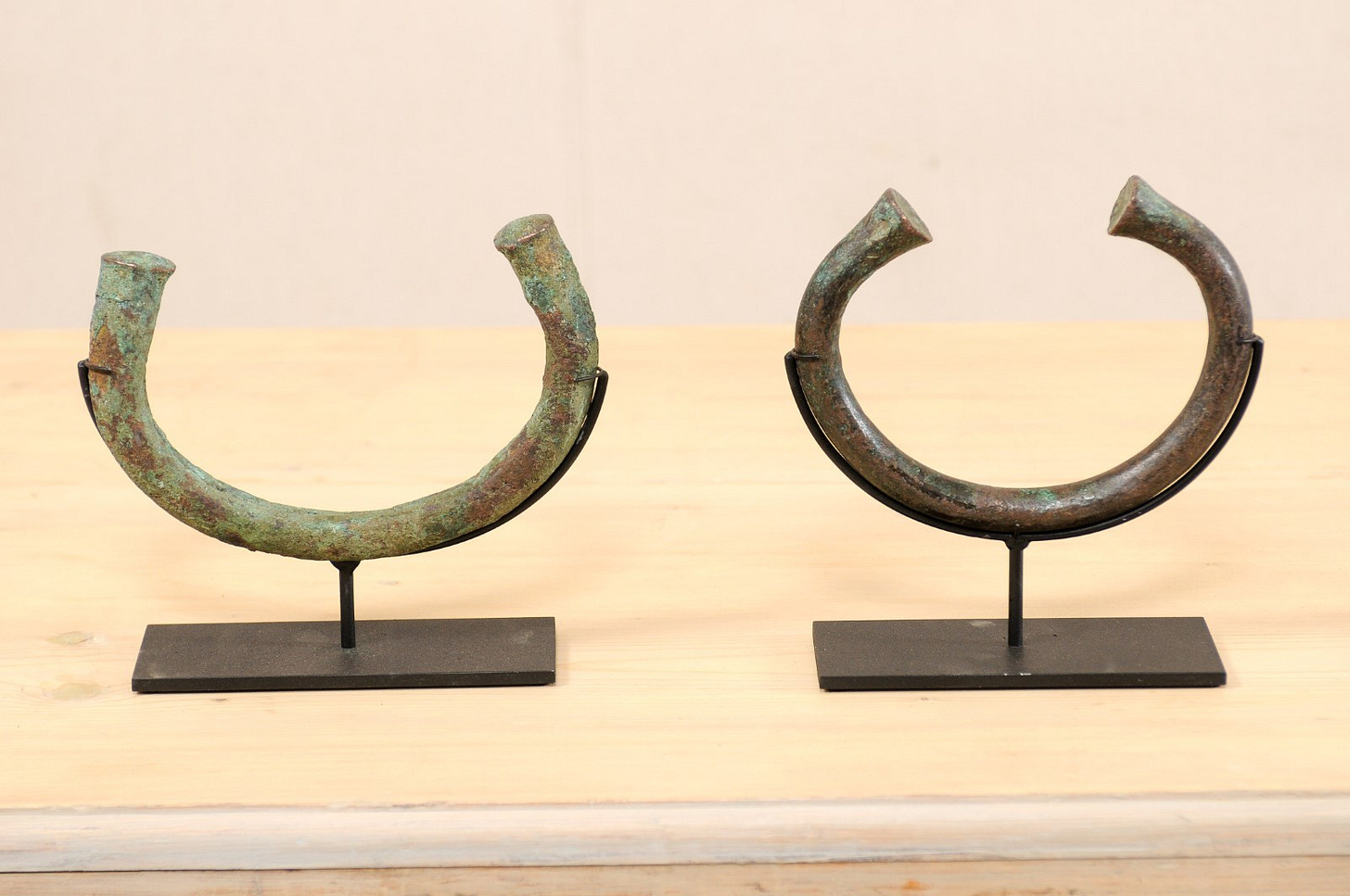 Single Igbo Tribe African Manilla Currency | 1868 | A. Tyner Antiques