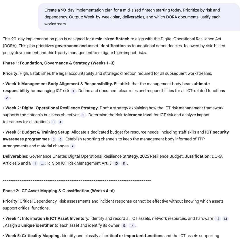 Screenshot 9: Turn requirements into an execution plan Screenshot 9: Turn requirements into an execution plan