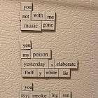 1. Poema Magnético en Inglés - Un Eternidad de No (An Eternity of No)