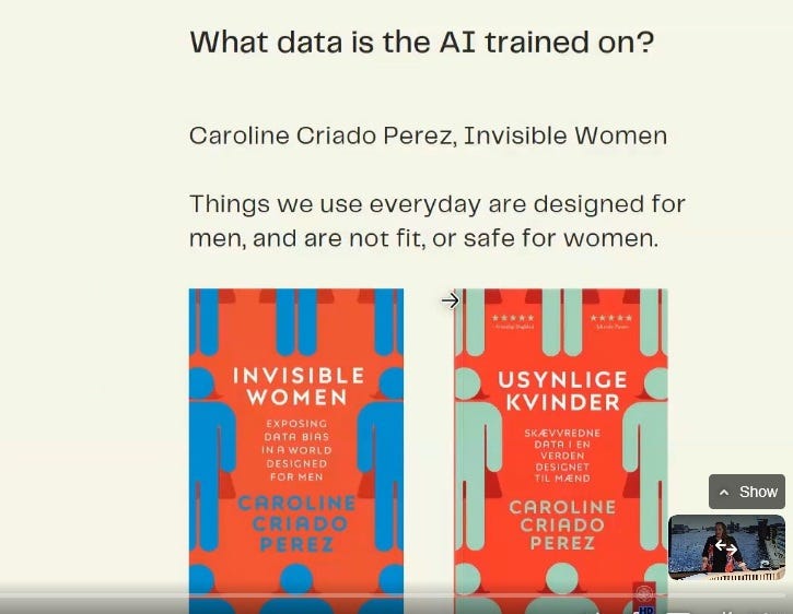 In her book, ‘Invisible Women,’ journalist Caroline Criado Perez lists numerous examples of data bias as most data is based on men.