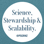 Science, Stewardship & Scalability, PSGR New Zealand