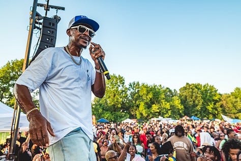 Select images from Mr Vegas' performance at Reggae in the Park festival 2025