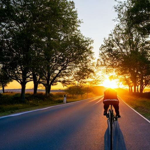 Riding into the sunset