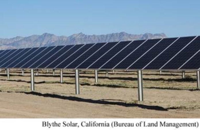 affordability crisis blythe solar. Public domain photo by Bureau of Land Management