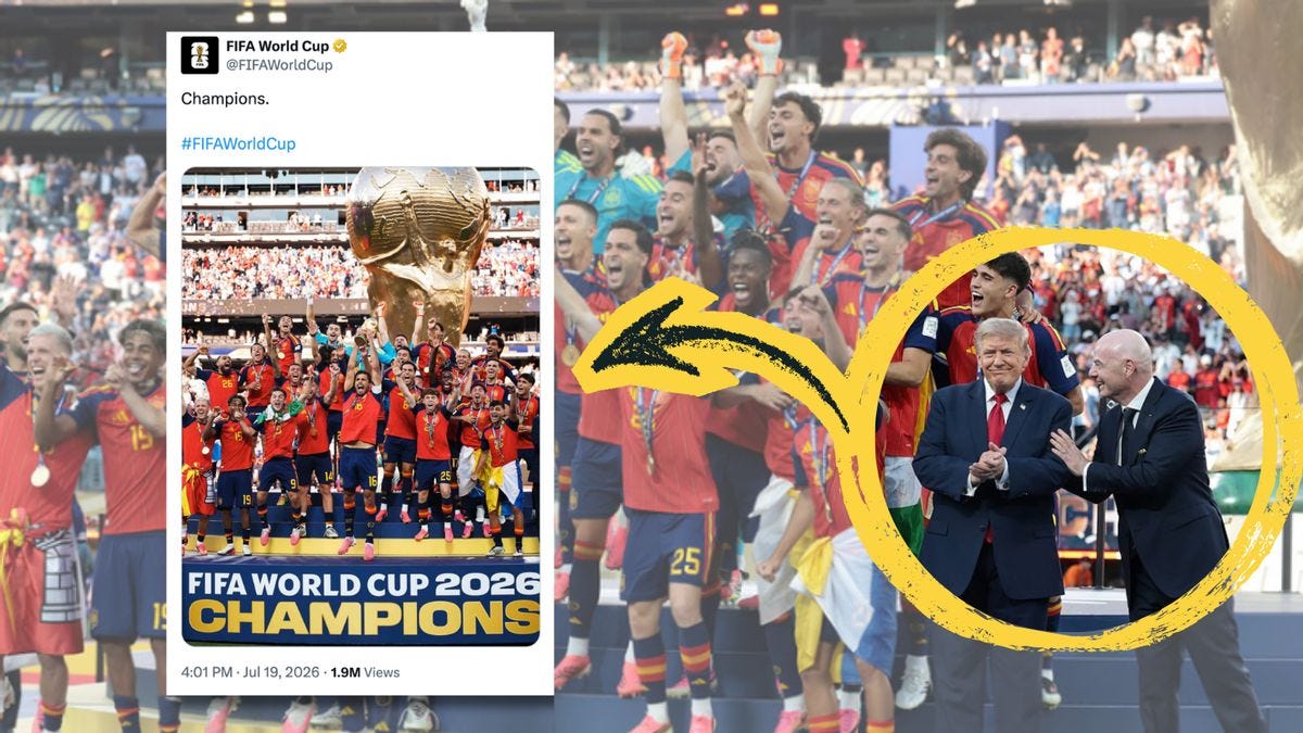 FIFA, Spain posted World Cup photos without Trump. Was it intentional? |  Snopes.com