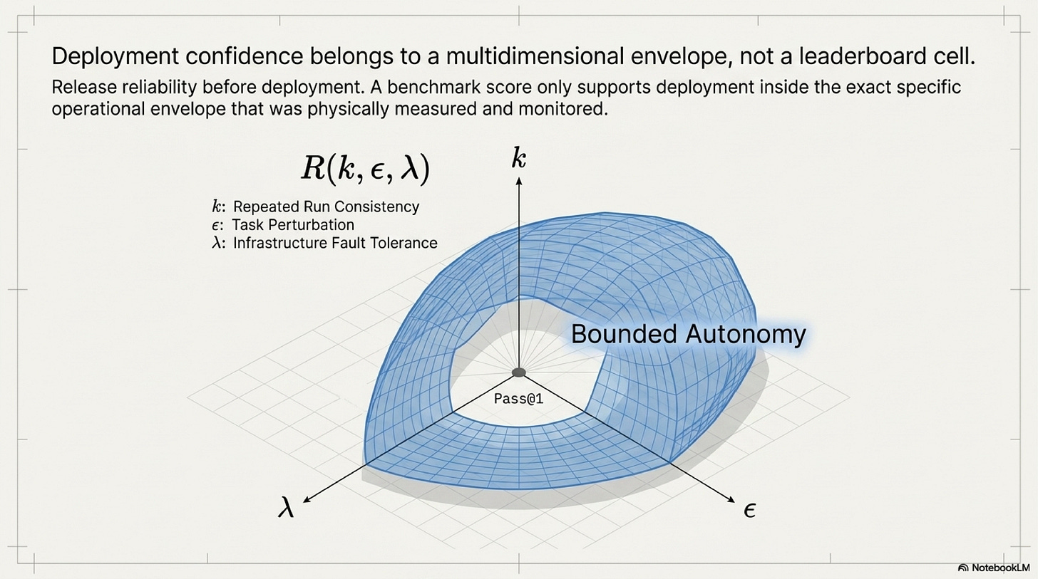 Gate 2: Reliability Release. Bounding deployment inside the measured envelope.