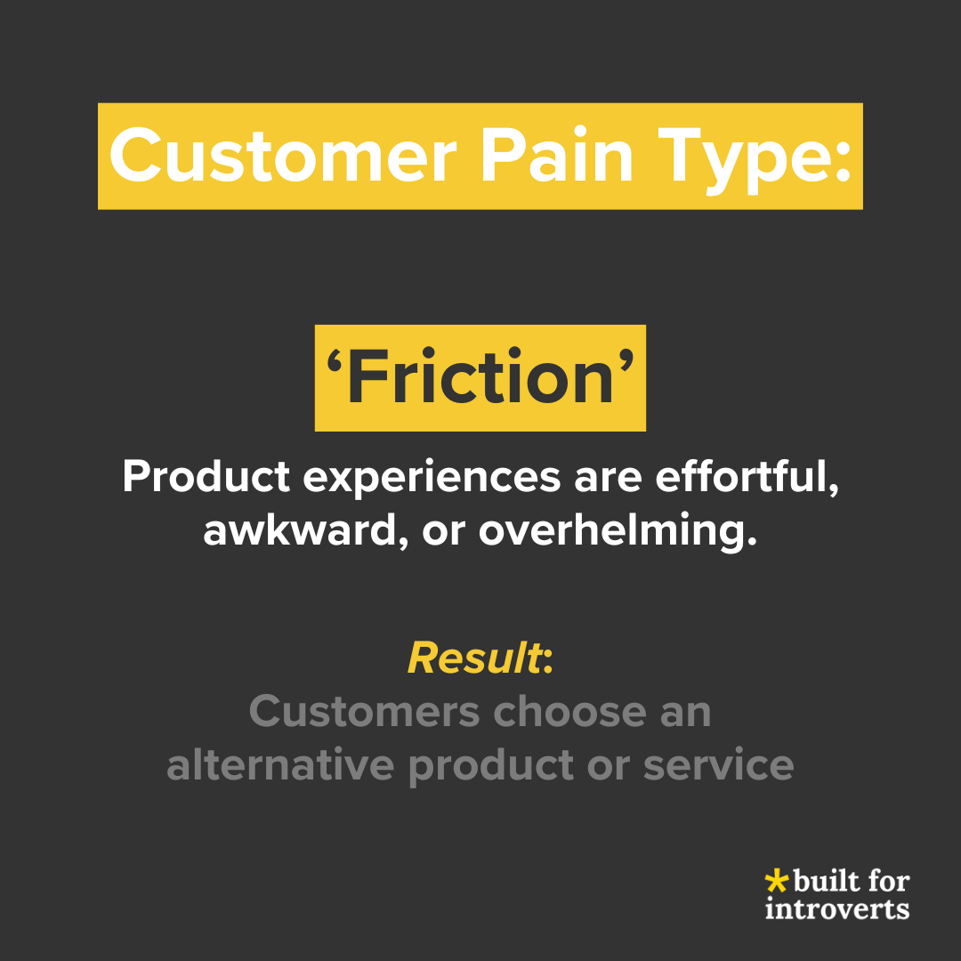 Customer Pain Type - Friction