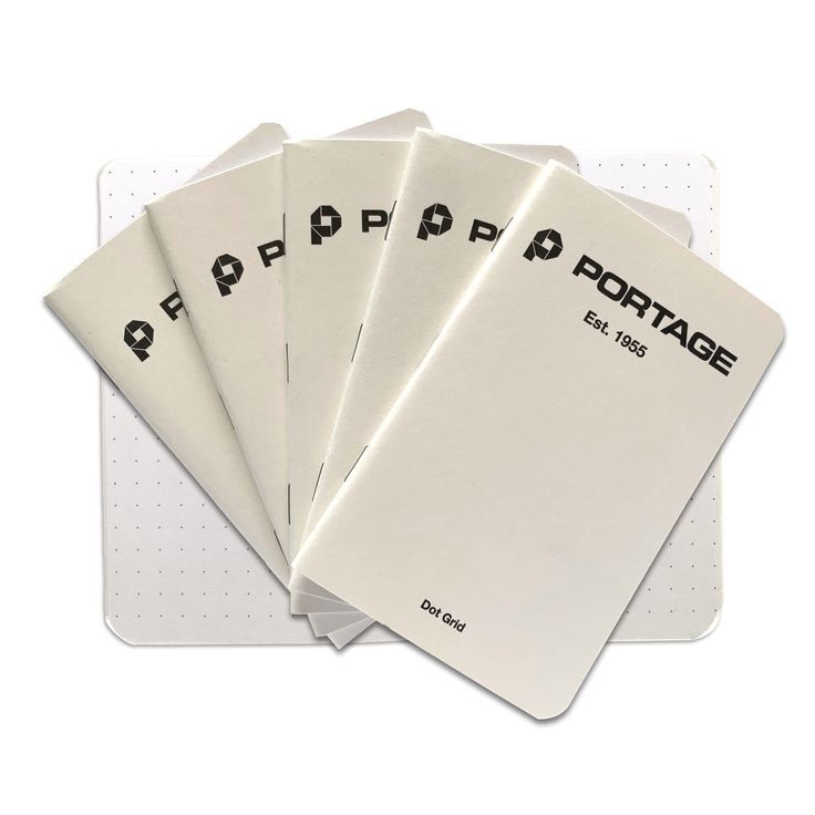 Pocket Notebook Compact Field Notebooks Portage Dot Grid Notebooks - Pack  Of 6 Small 3.5"x5.5" Journals Dress Notepad
