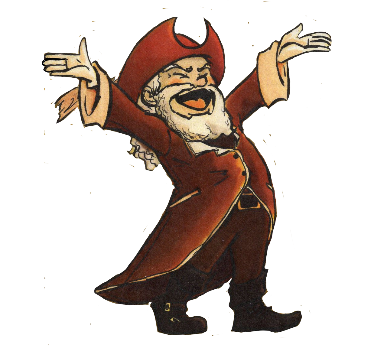 Depiction of Santa in a pirate costume Depiction of Santa in a pirate costume