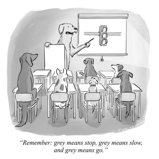 r/comics - Some recent dog cartoons rejected by the New Yorker, followed by one that actually made it into the magazine! [OC]