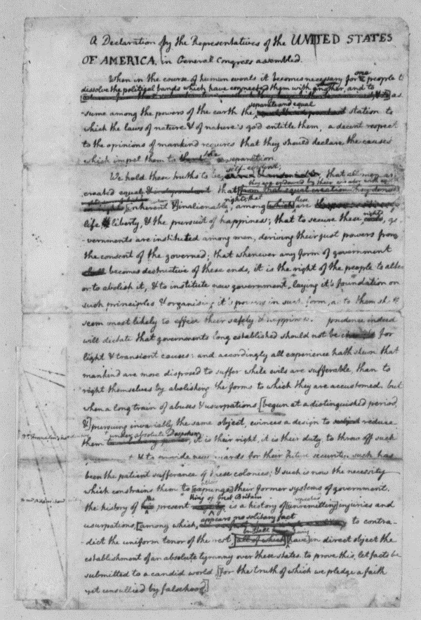 Drafting the Declaration of Independence Drafting the Declaration of Independence