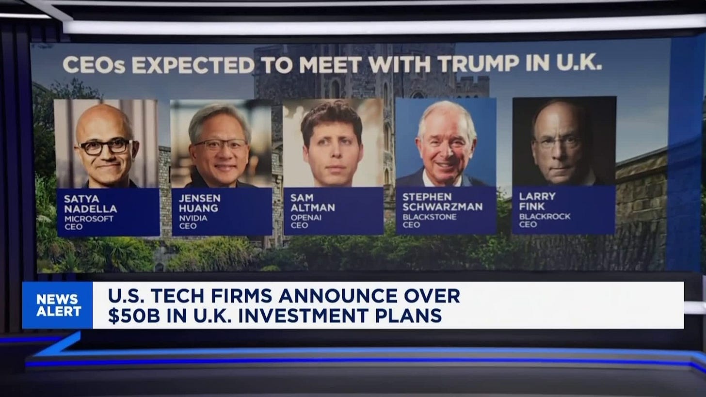 Trump’s UK trip sparks tech investment splurge