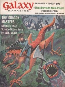 Cover of the August, 1962 Galaxy Cover of the August, 1962 Galaxy