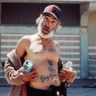 NY Coney Island's Luna Park on medium format film, with a street photography treasure at the end