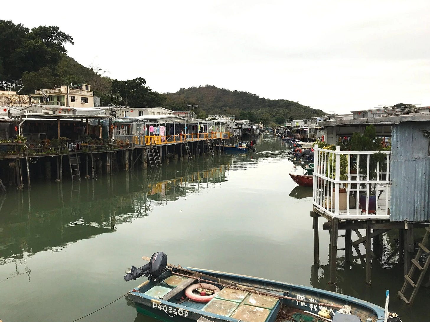 Houses on stilts at Tai-O Fishing Village, Lantau Island, Hong Kong Houses on stilts at Tai-O Fishing Village, Lantau Island, Hong Kong