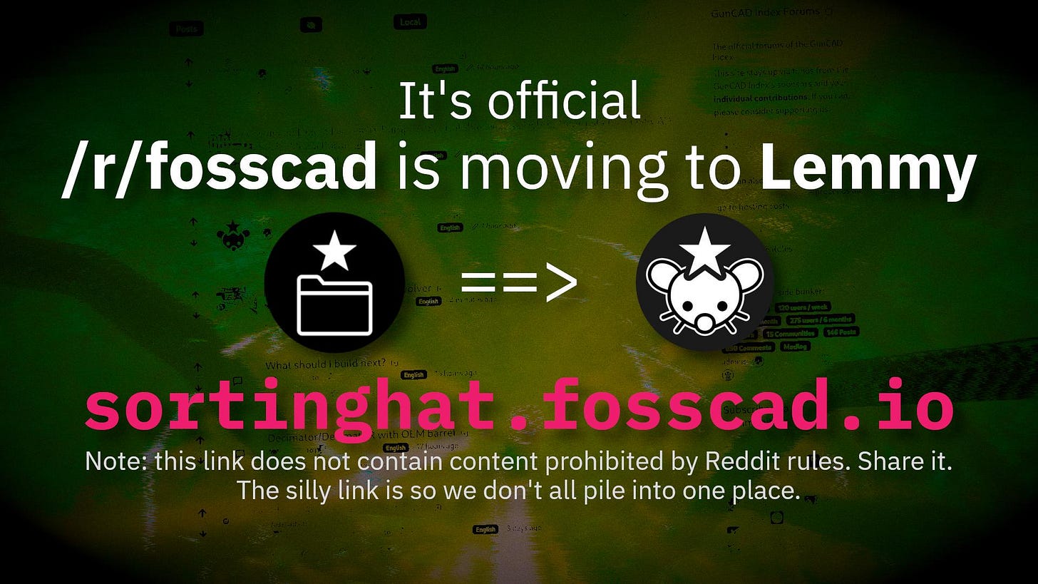 r/3D2A - We're Officially Moving to Lemmy