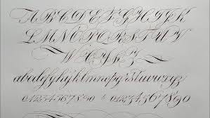 Copperplate Script Alphabet - YouTube