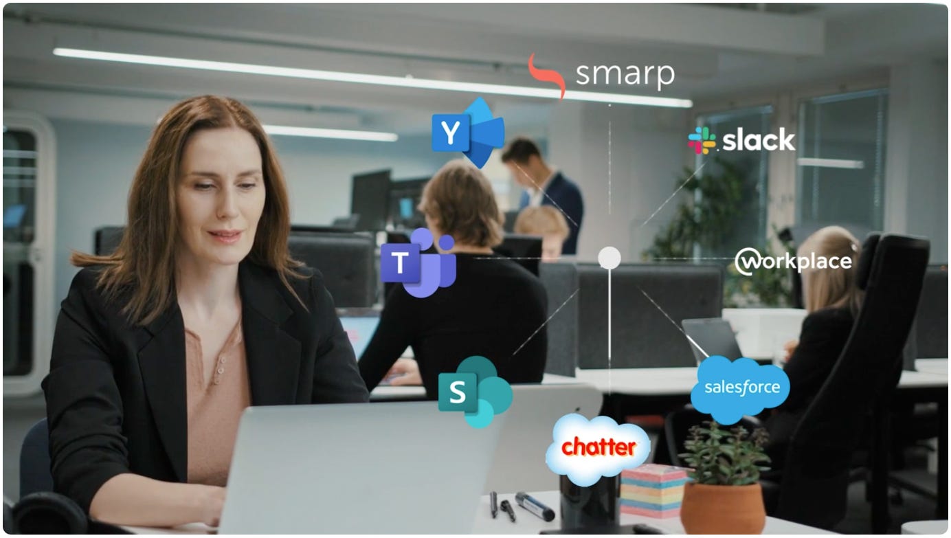 Smarp video with integrations called out Smarp video with integrations called out