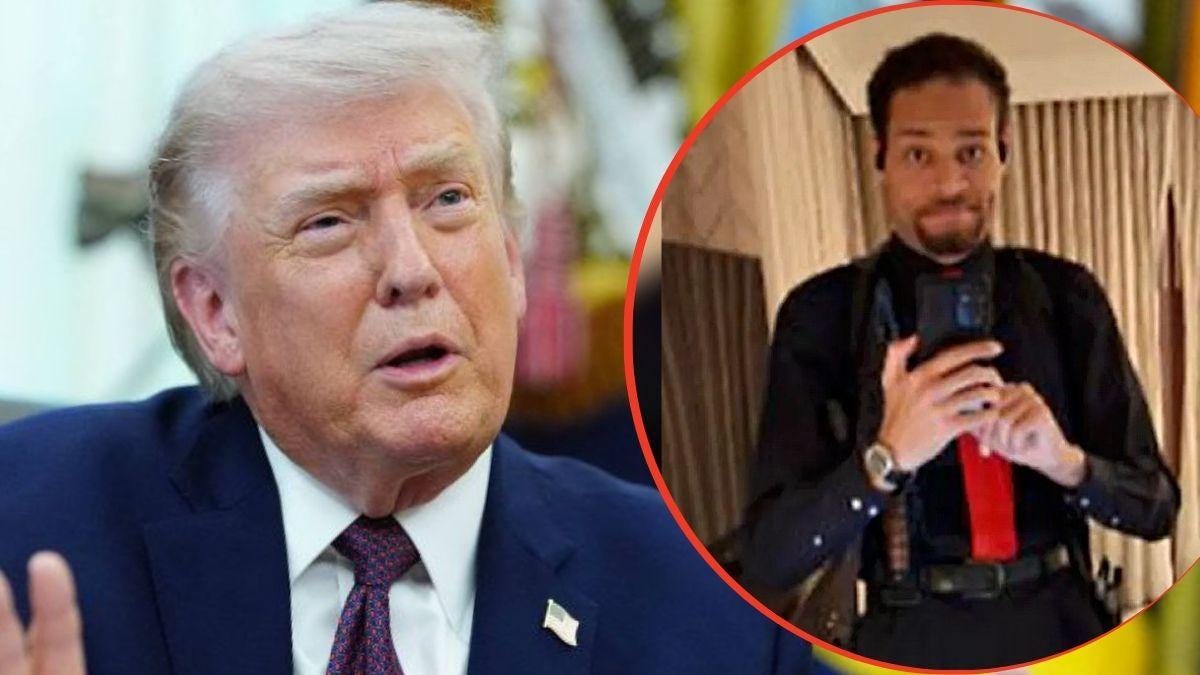 split image of Donald Trump and Cole Allen split image of Donald Trump and Cole Allen