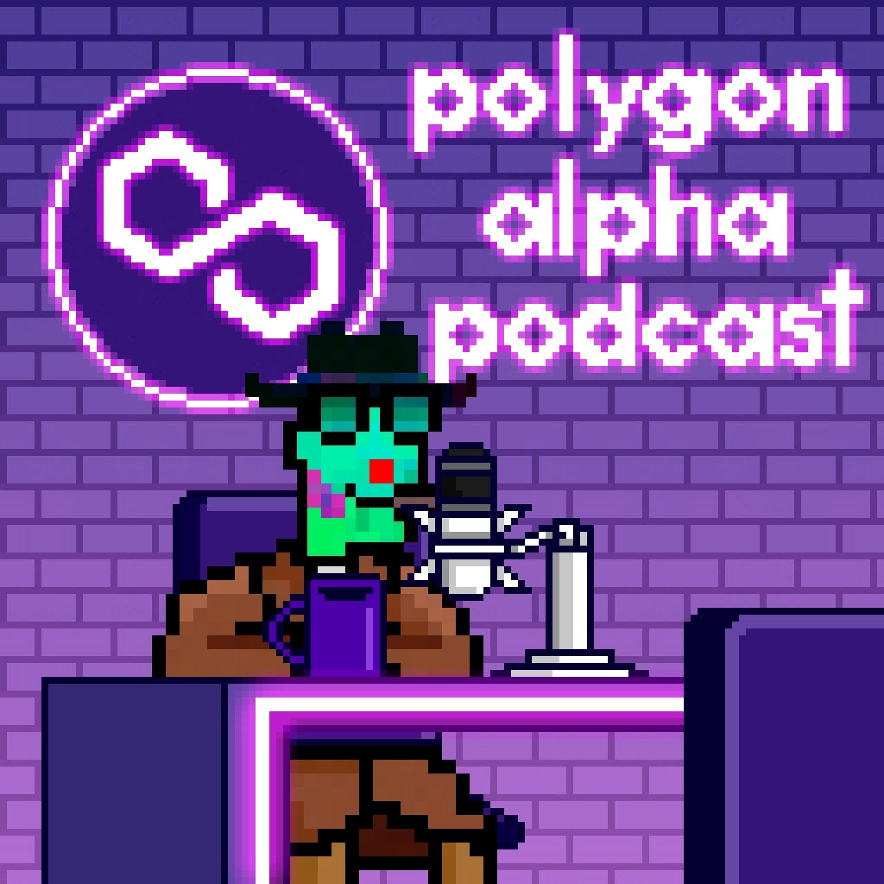 Polygon Alpha Podcast hosted by Crypto Texan logo