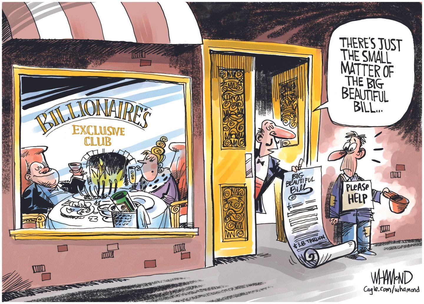 5 richly deserved political cartoons about tax breaks for billionaires |  The Week