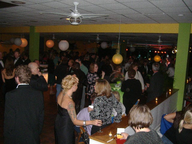 A look at some of those who were eating, drinking, and being merrily rocked by the two bands that were there. A look at some of those who were eating, drinking, and being merrily rocked by the two bands that were there.