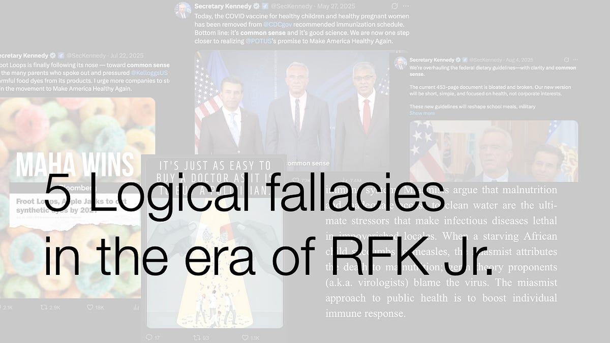 5 Logical fallacies in the era of RFK Jr.