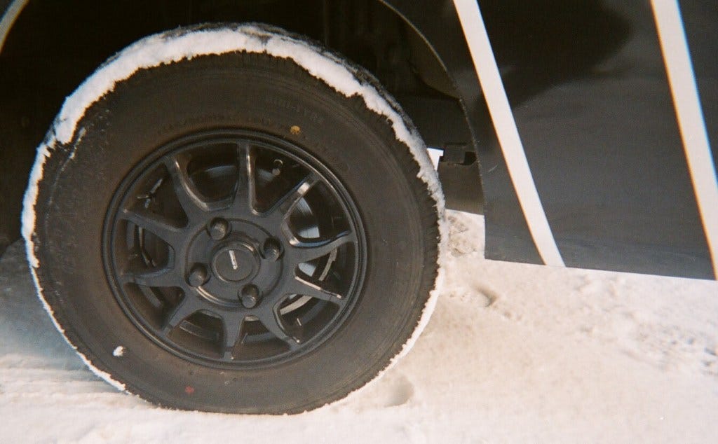 Subaru Sambar wheel detail Subaru Sambar wheel detail