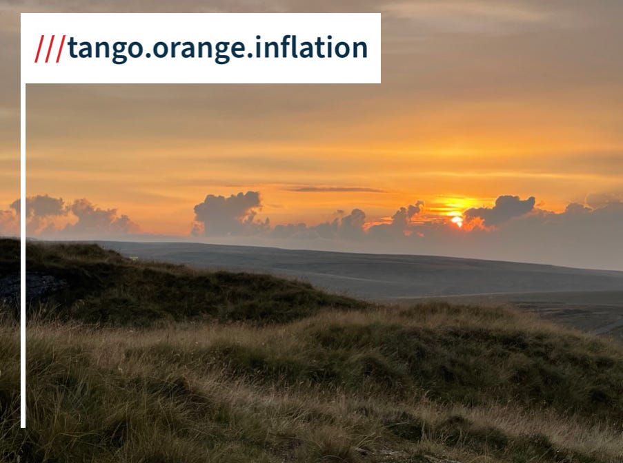 sunset over the moors in Richmond Yorkshire Dales