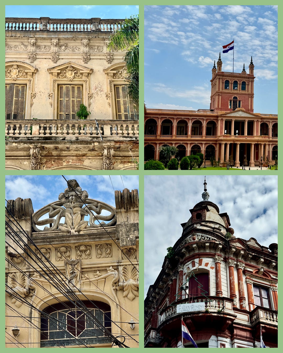 4 edificios señoriales en Asunción, incluido el Palacio López.