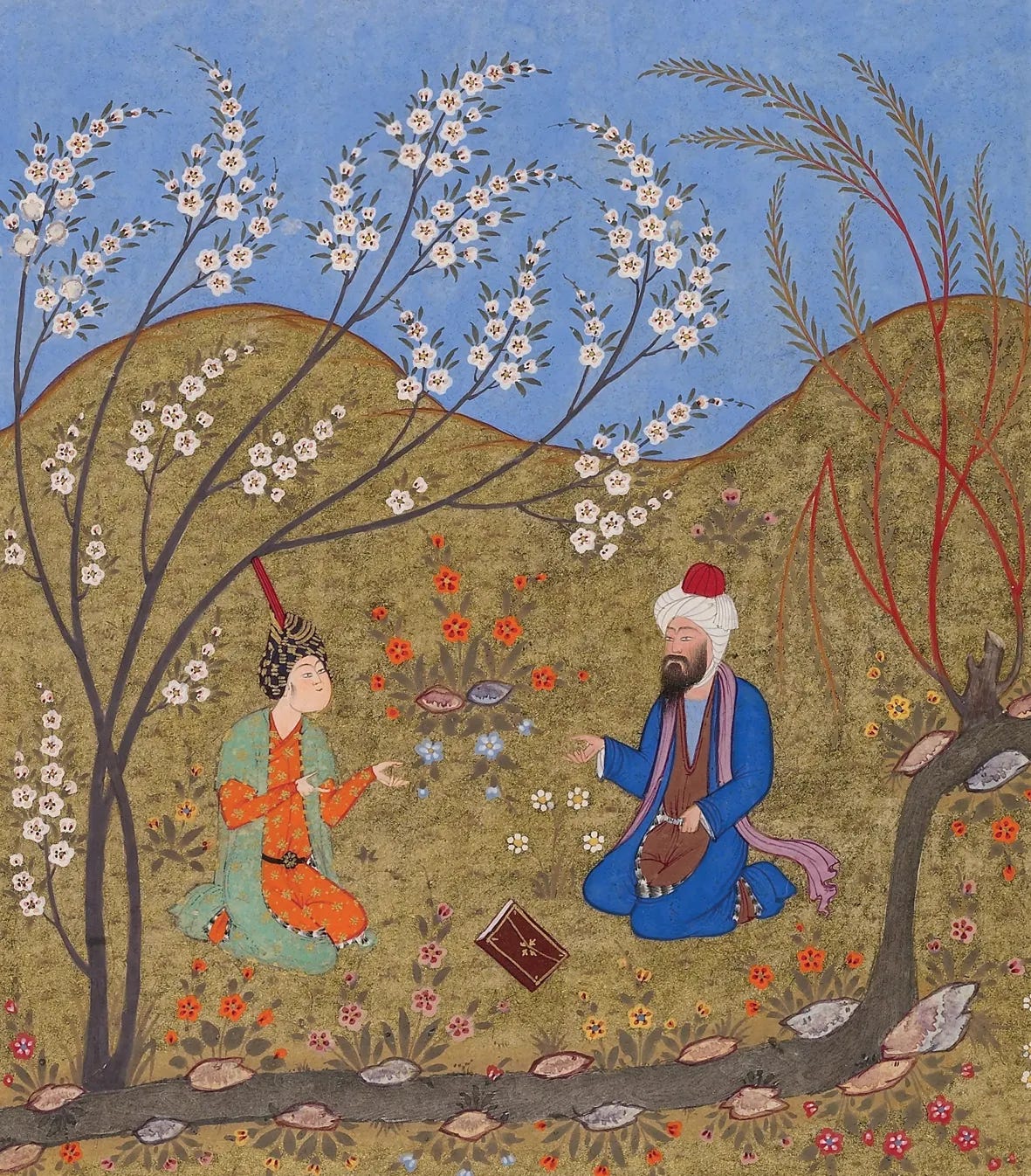 Persian miniature depicting al-Ghazali (1552)