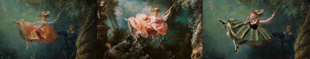 "Huśtawka", Jean-Honoré Fragonard, 1767-1778