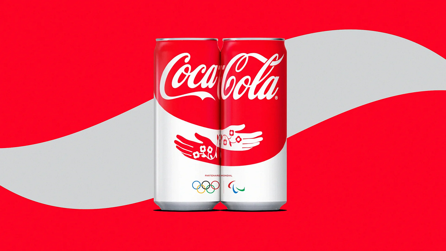 Coca-Cola just designed special ‘hugging’ cans for the Paris Olympics