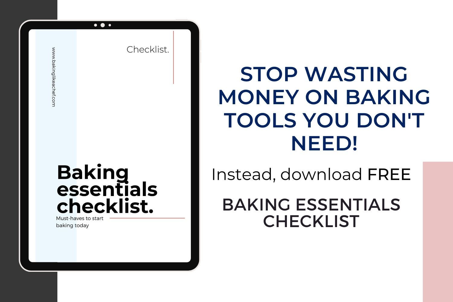 Baking Essential List.pdf Baking Essentials Checklist: Must‑Have Tools for Every Home Baker