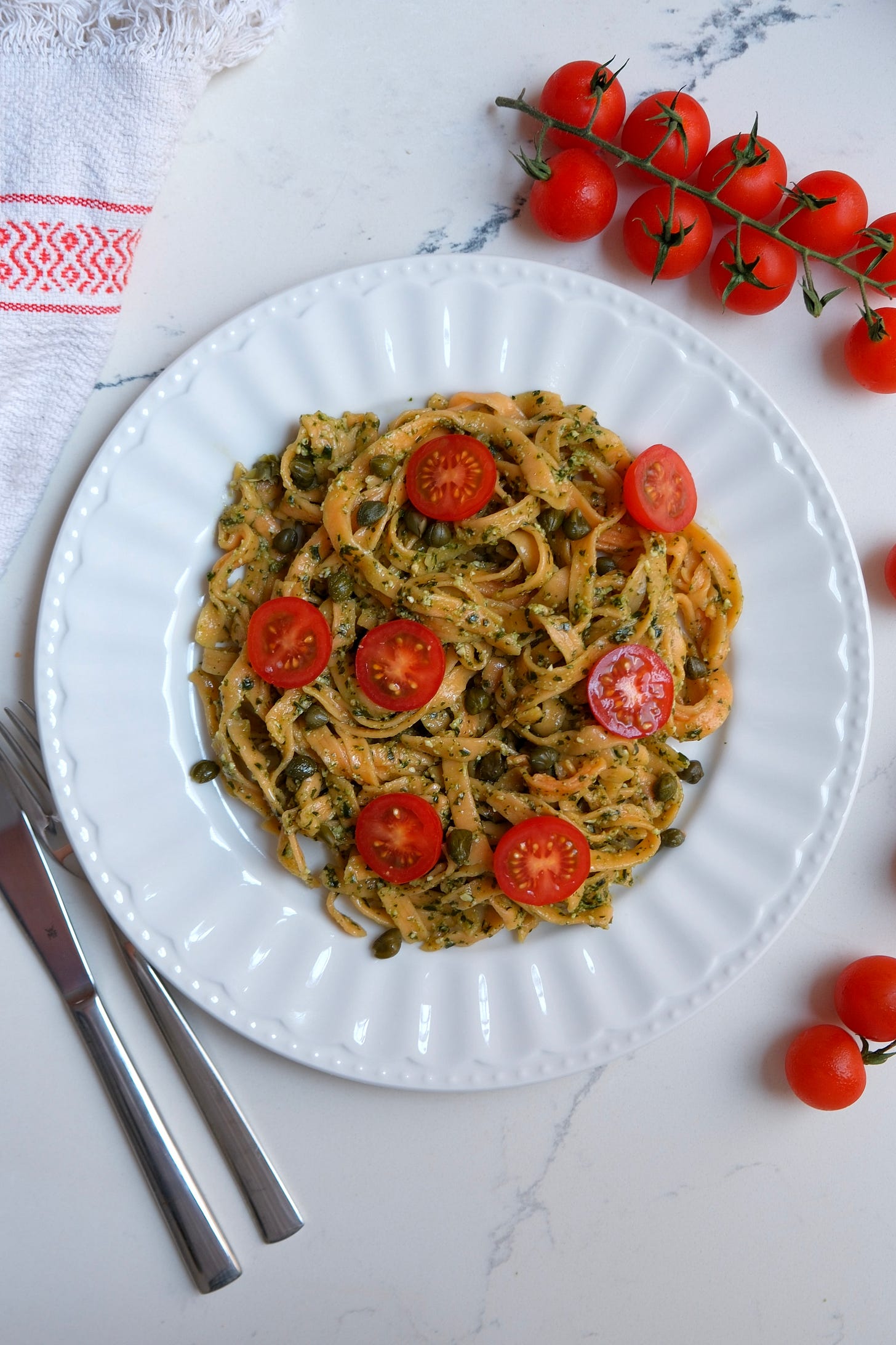 High-Protein Red Lentil Tagliatelle
