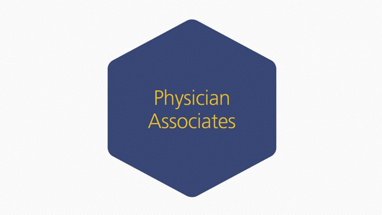 Physician associates | NHS Employers
