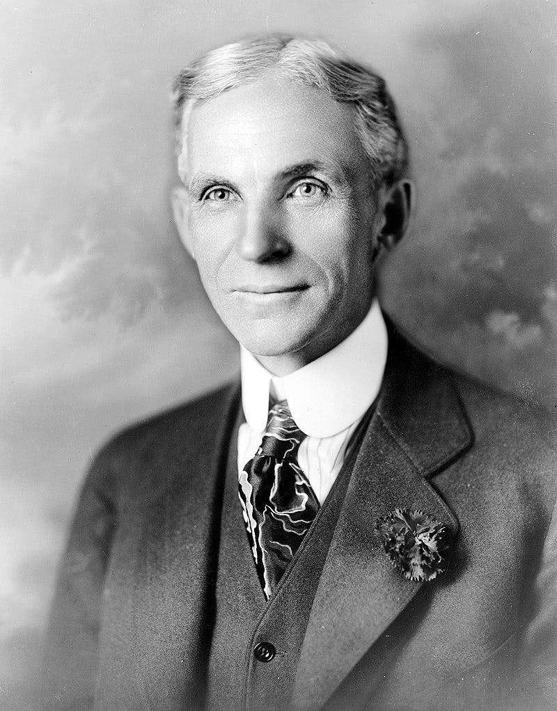 Photographic portrait of Henry Ford