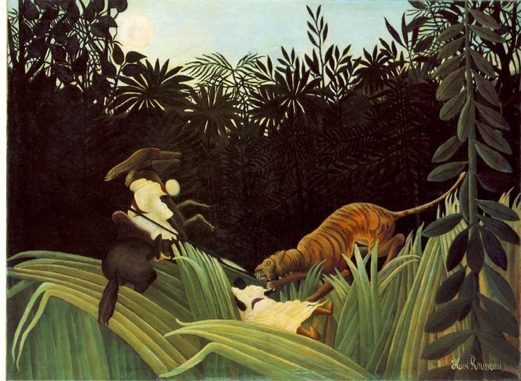 Scout Attacked By a Tiger. Source — Public Domain