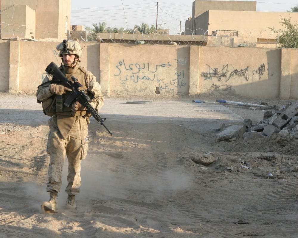 DVIDS - Images - Marines, Iraqi Police Patrol Ramadi [Image 4 of 21]