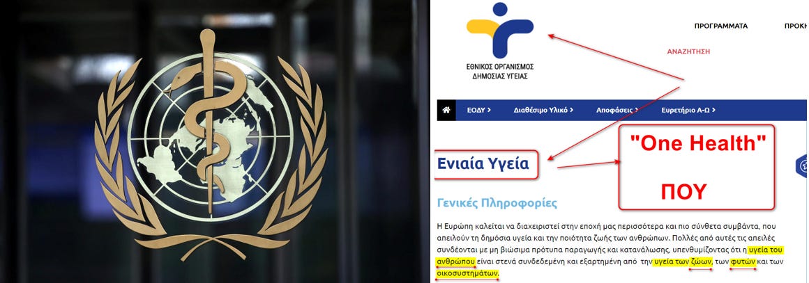 “Ενιαία Υγεία - One Health", “Περιβάλλον, Κοινωνία & Εταιρική Διαχείριση -ESG” & "Βιώσιμη Ανάπτυξη - Sustainable Development": Μέσα από τη "Συνθήκη για την Πανδημία" του ΠΟΥ 