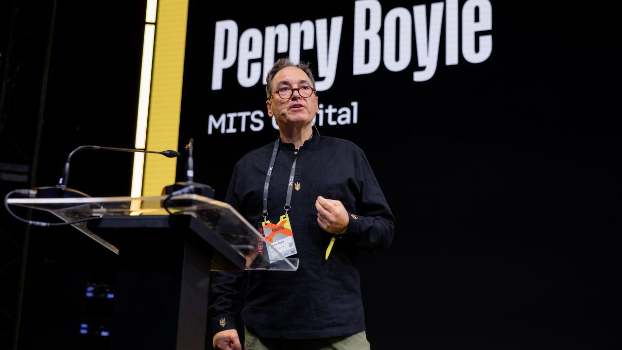 Co-founder & CEO of MITS Capital Perry Boyle at Defense Tech Valley. Photo credit: Brave1 Co-founder & CEO of MITS Capital Perry Boyle at Defense Tech Valley. Photo credit: Brave1