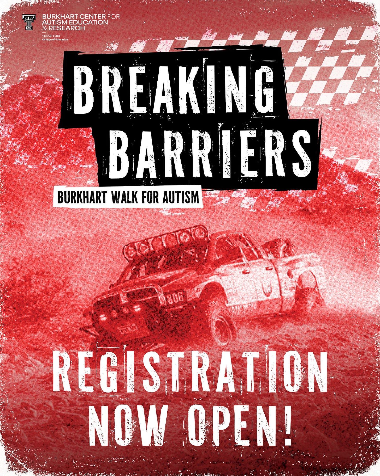 2026 Burkhart Walk for Autism Flyer with call to action: Registration Now Open