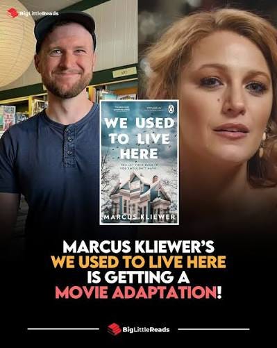 Marcus Kliewer's bestselling novel, "WE USED TO LIVE HERE," is officially  getting a movie adaptation! Netflix has acquired rights to the novel, and  Blake Lively is set to star in the adaptation