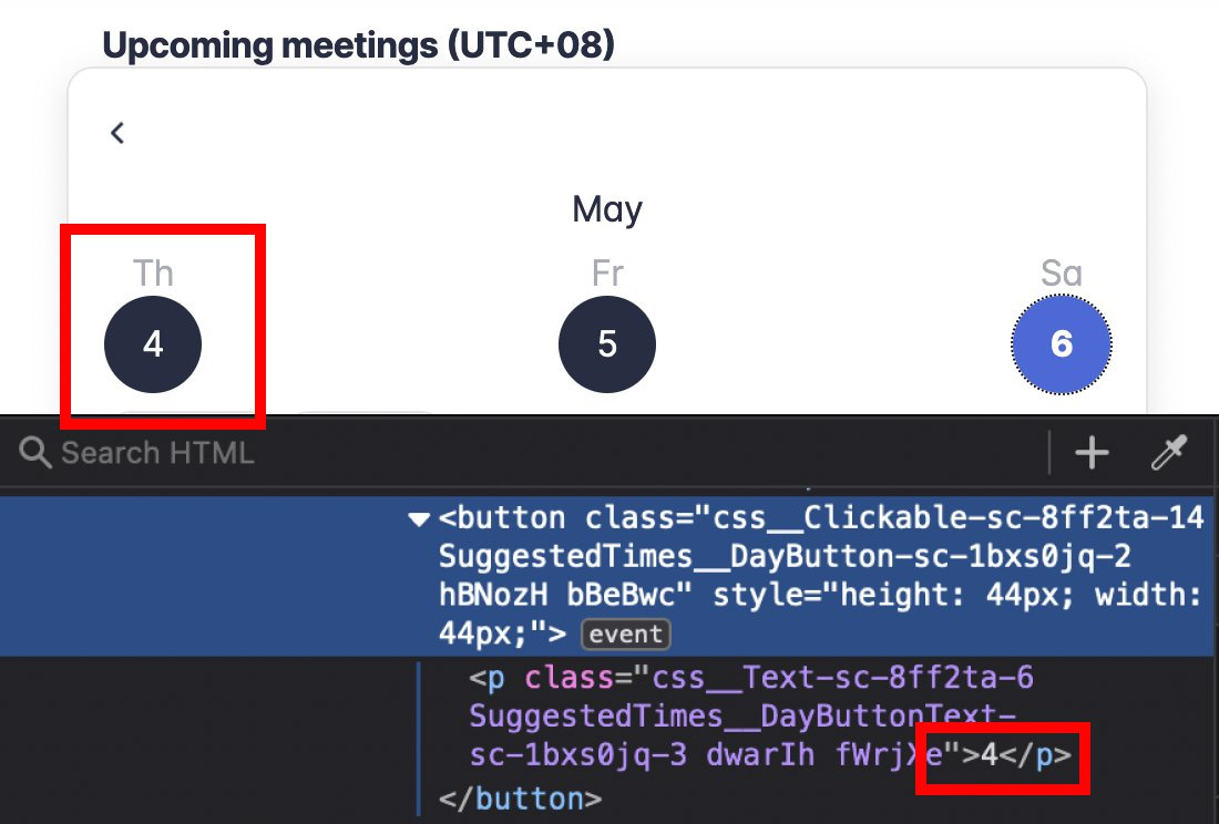 Lunchclub source code of a button component