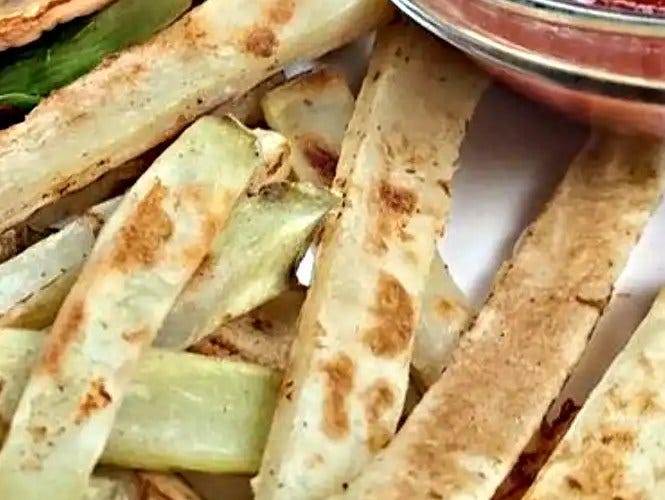 No Oil-free French Fries stovetop no bake